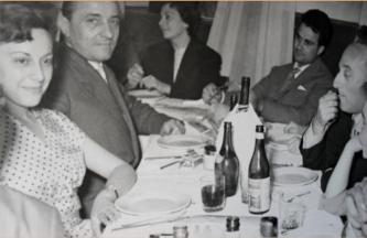 Dopo Sanremo 1954 (Mi) pranzo con Dr. Curci